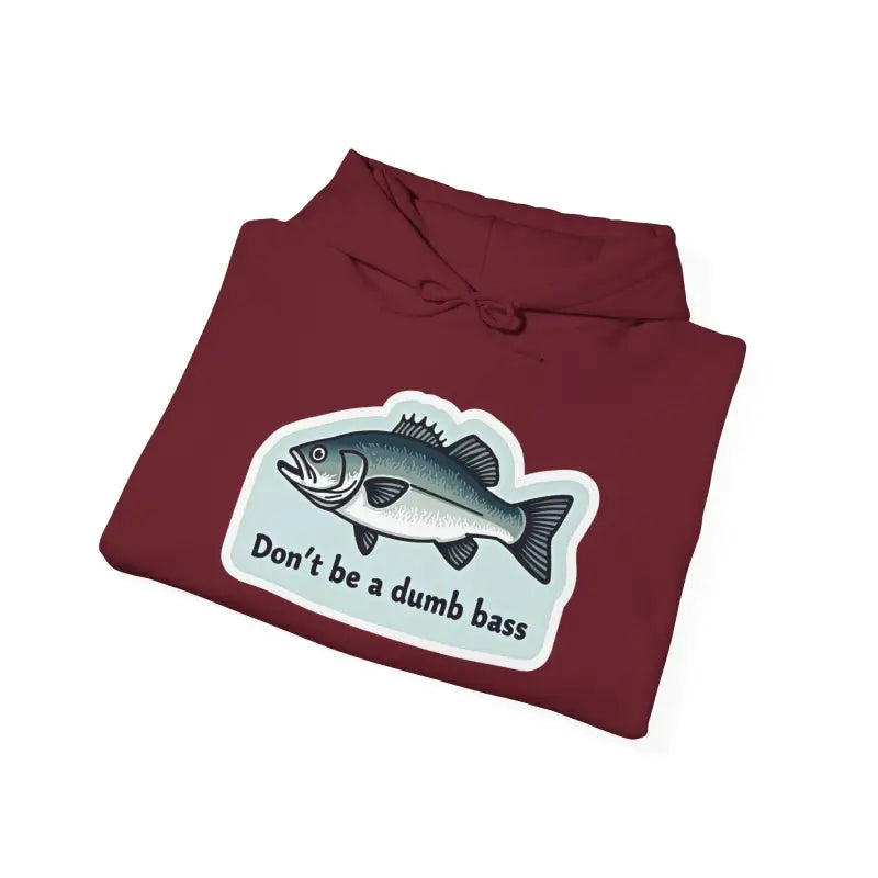 Ocean State Styles Hoodie Dont Be A Bass Graphic For Anglers