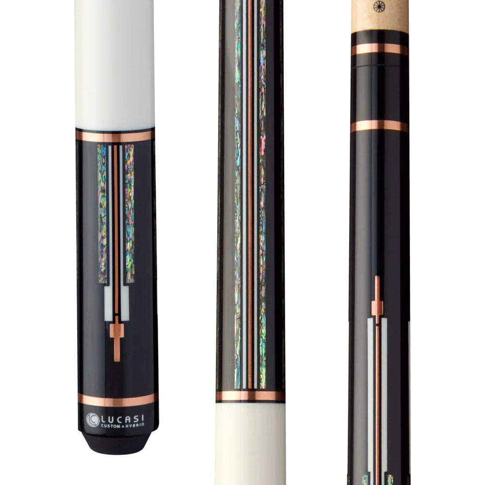 Lucasi Custom Art Deco Rose Gold Ring Pool Cue