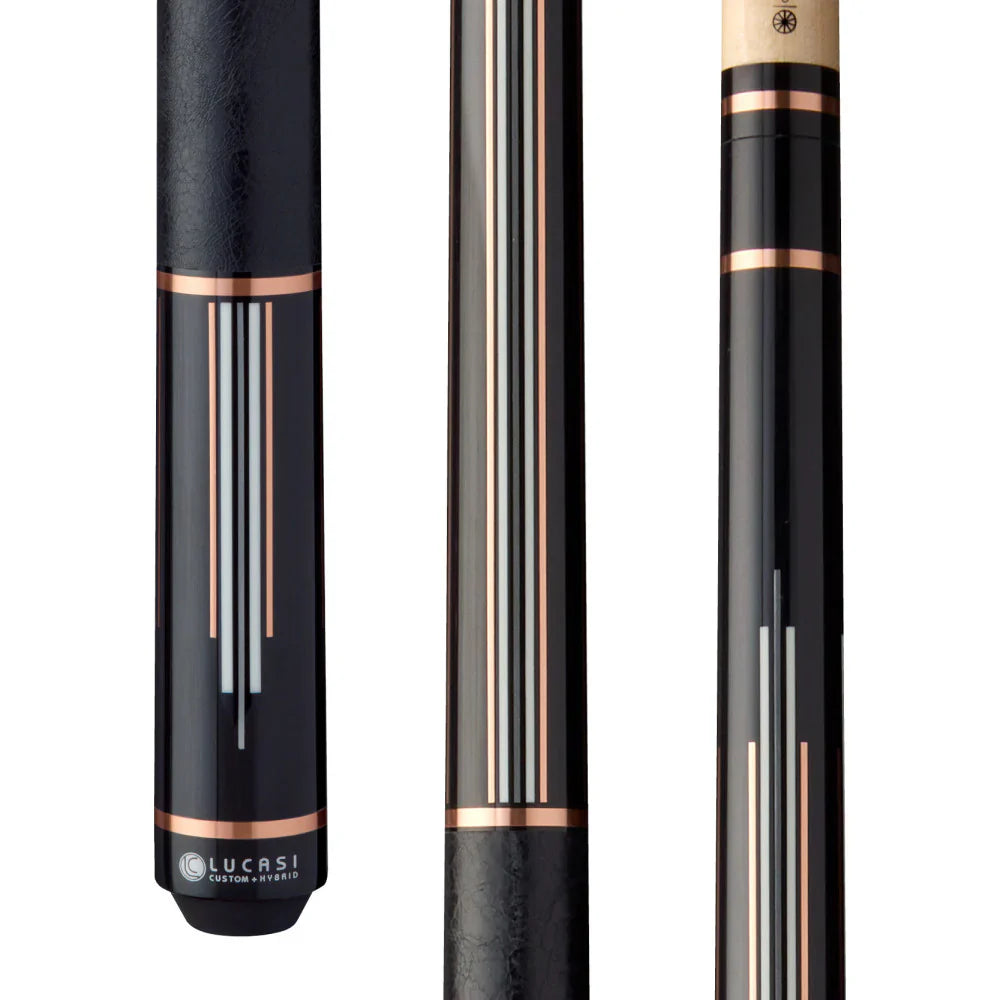 Lucasi Custom Art Deco Rose Gold Ring Pool Cue