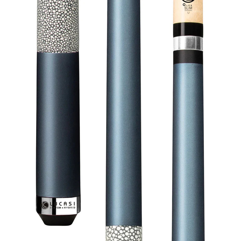 Lucasi Custom Stained & Natural Birdseye Wrapless Cue