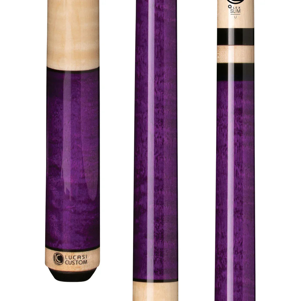 Lucasi Custom Stained & Natural Birdseye Wrapless Cue