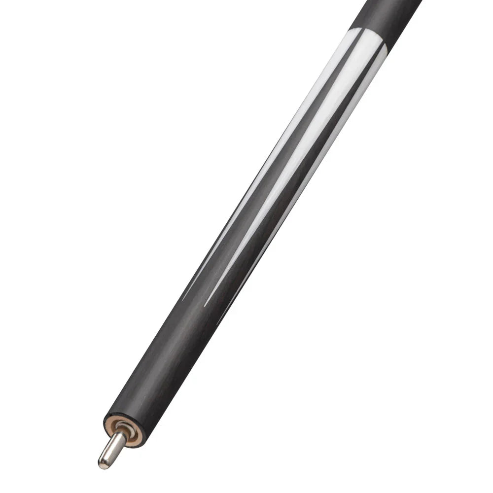 Lucasi Hybrid Matte Charcoal/Imitation Bone & Rose Gold Inlays Cue with Black Wrapless Handle