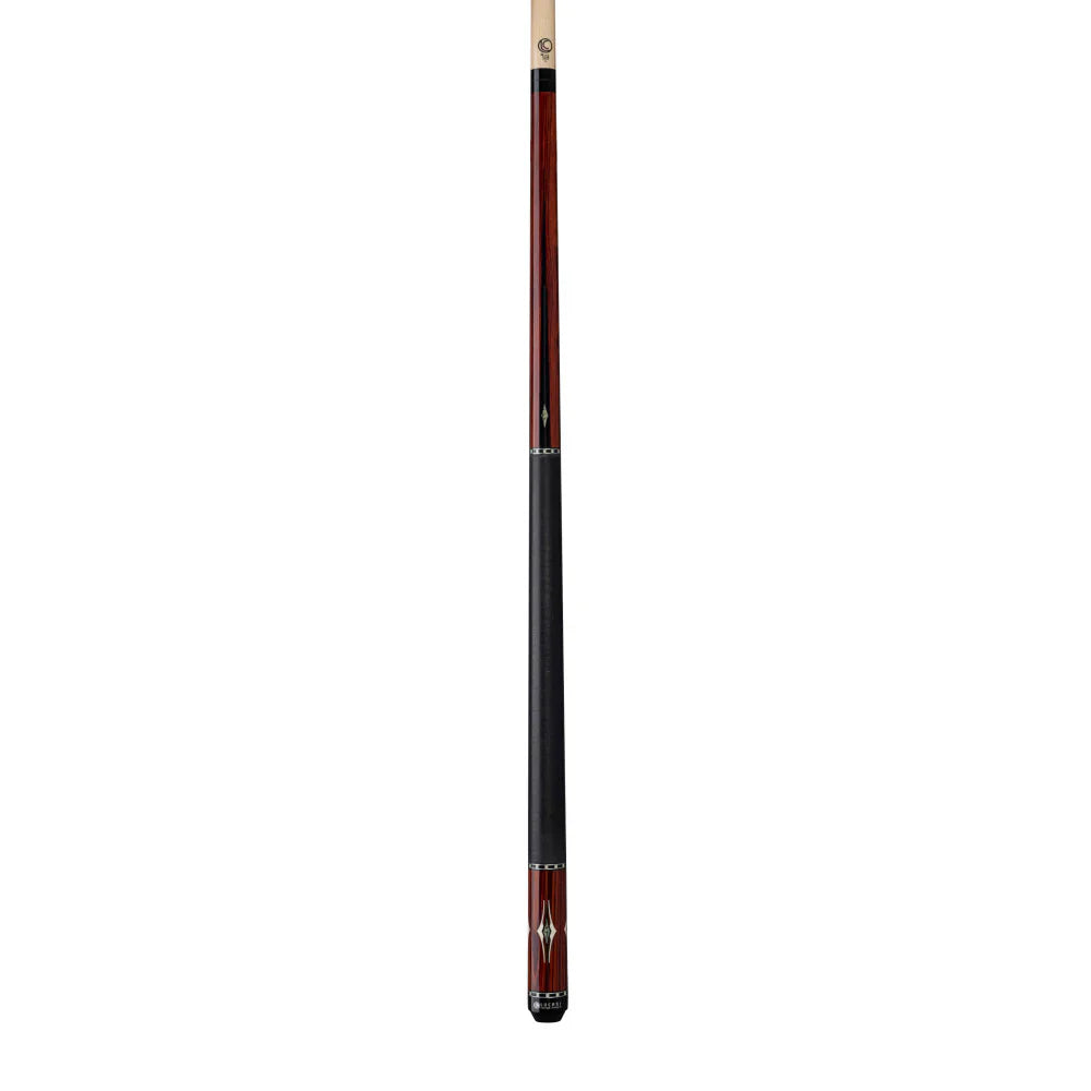 Lucasi LUX62 Pool Cue with Solid Black Linen Wrap