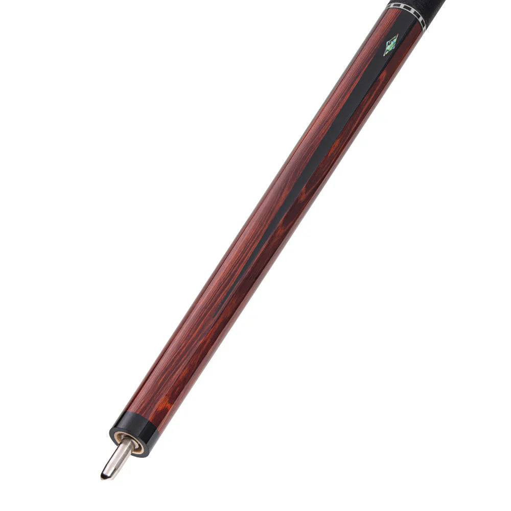 Lucasi LUX62 Pool Cue with Solid Black Linen Wrap