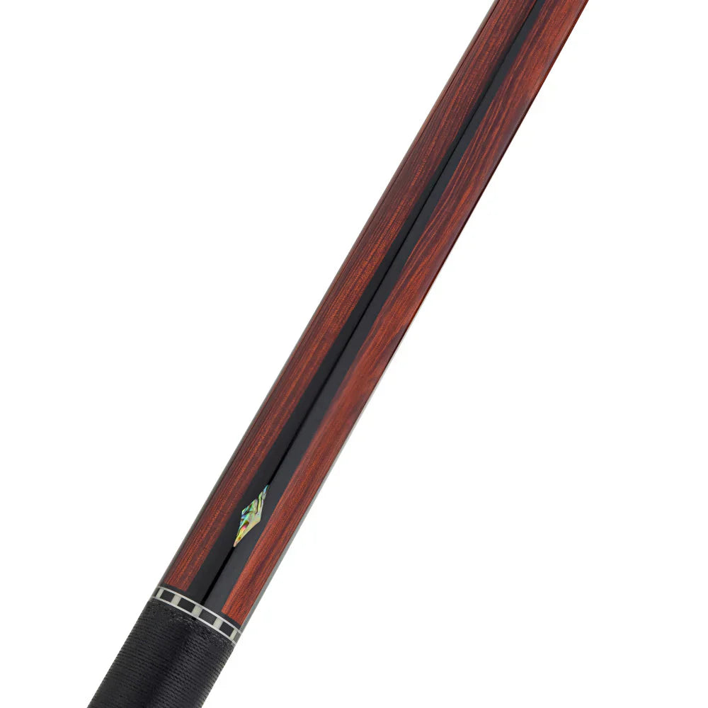 Lucasi LUX62 Pool Cue with Solid Black Linen Wrap