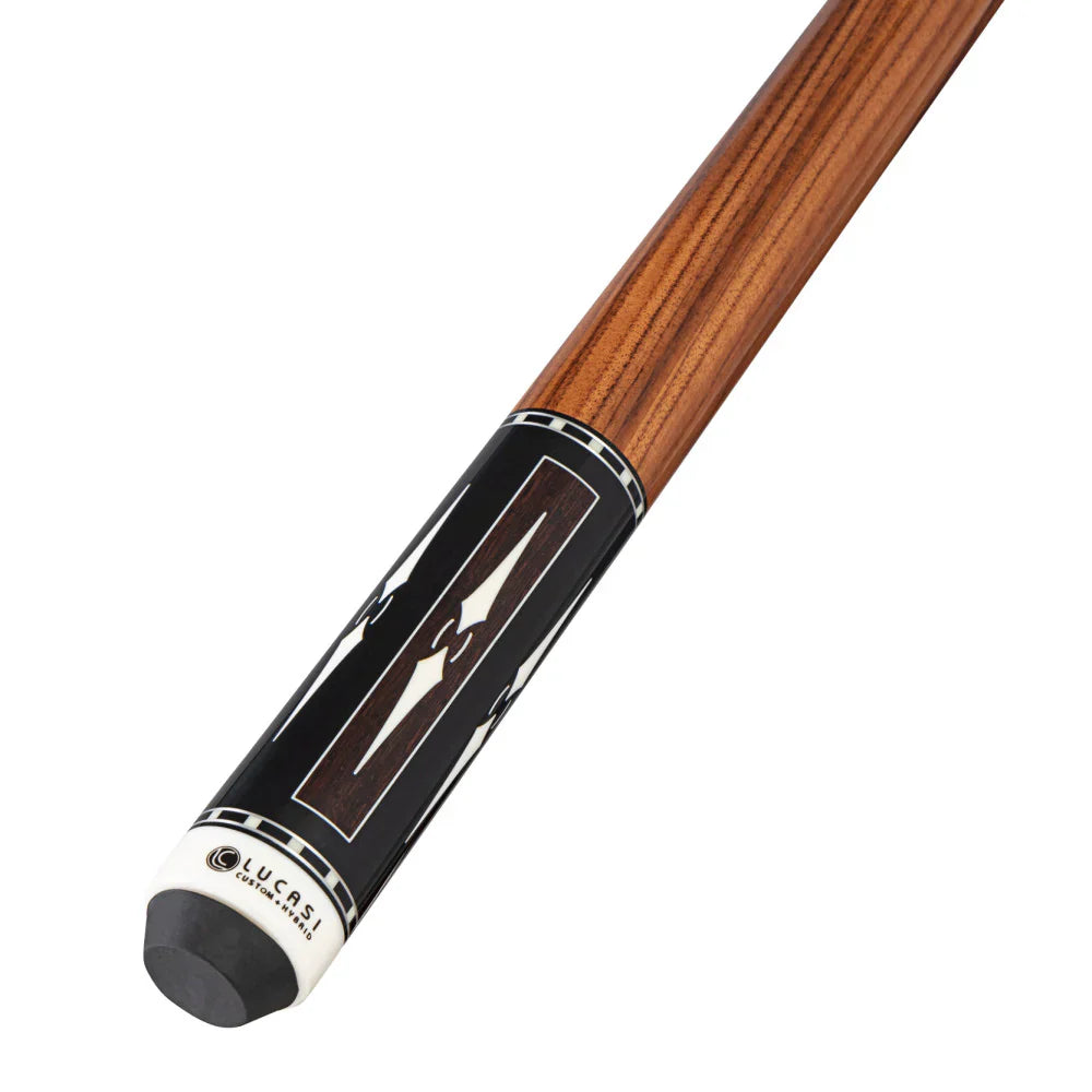 Lucasi LUX70 Pool Cue - Black and White