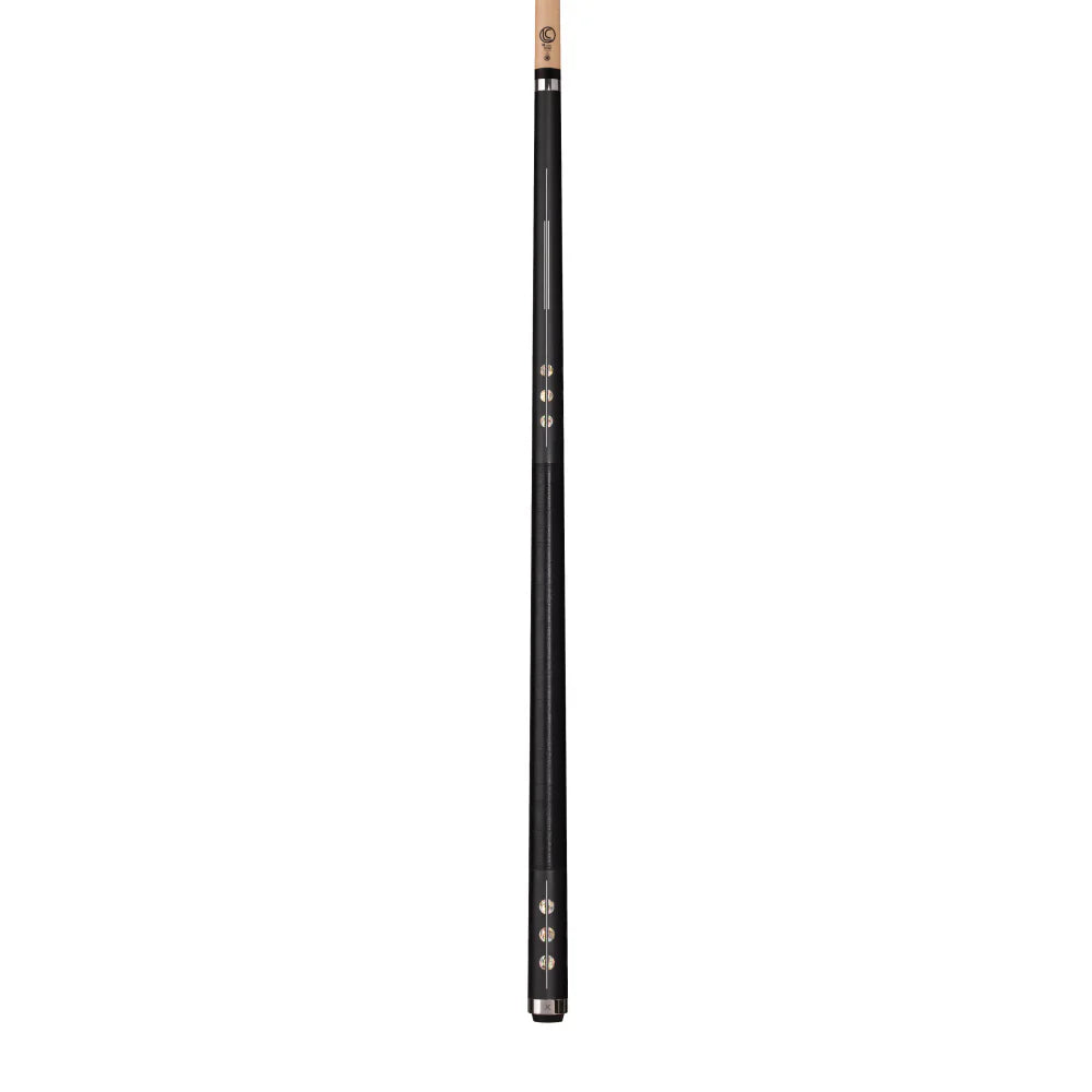 Lucasi LUX75 Designer Pool Cue - Premium Black Linen Wrap