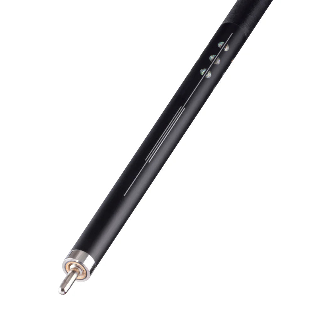 Lucasi LUX75 Designer Pool Cue - Premium Black Linen Wrap