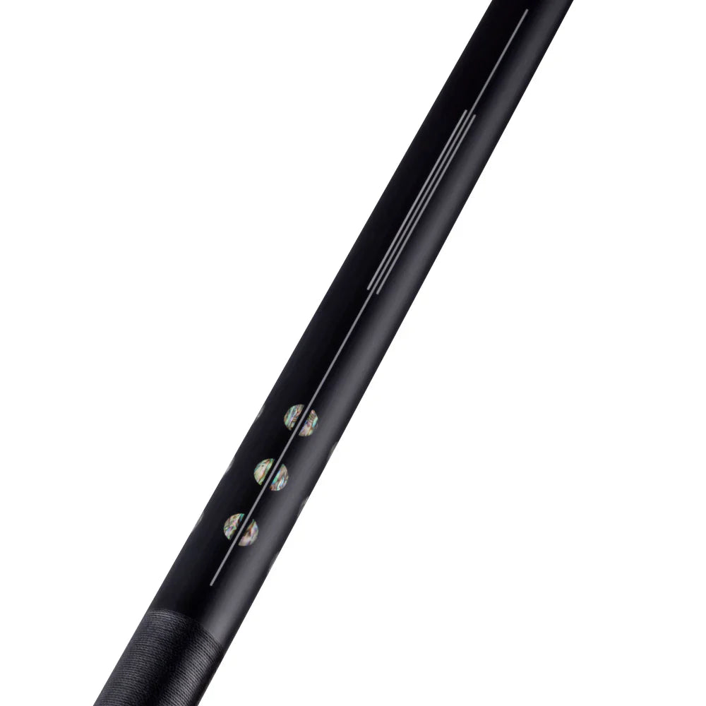 Lucasi LUX75 Designer Pool Cue - Premium Black Linen Wrap