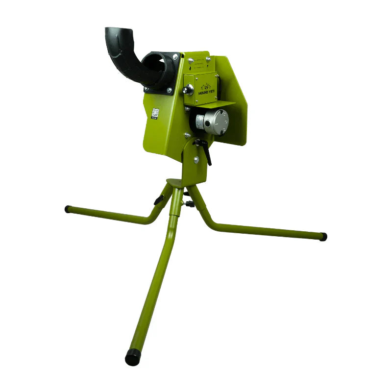 Batting Cages Inc Mound Yeti™ 1 Pitching Machine for Baseball and Softball | 30-60 MPH Speed