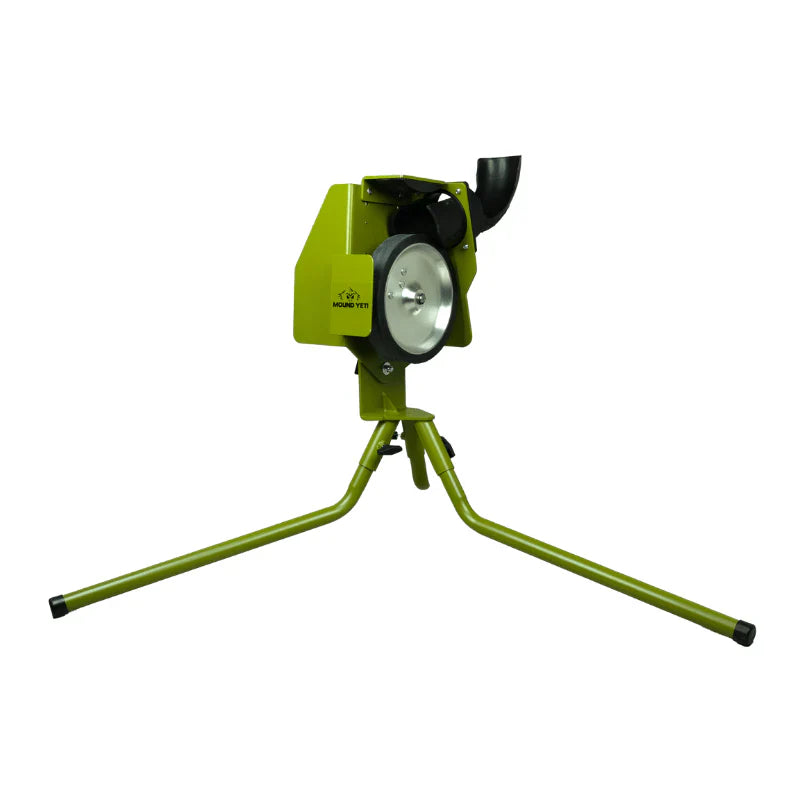 Batting Cages Inc Mound Yeti™ 1 Pitching Machine for Baseball and Softball | 30-60 MPH Speed