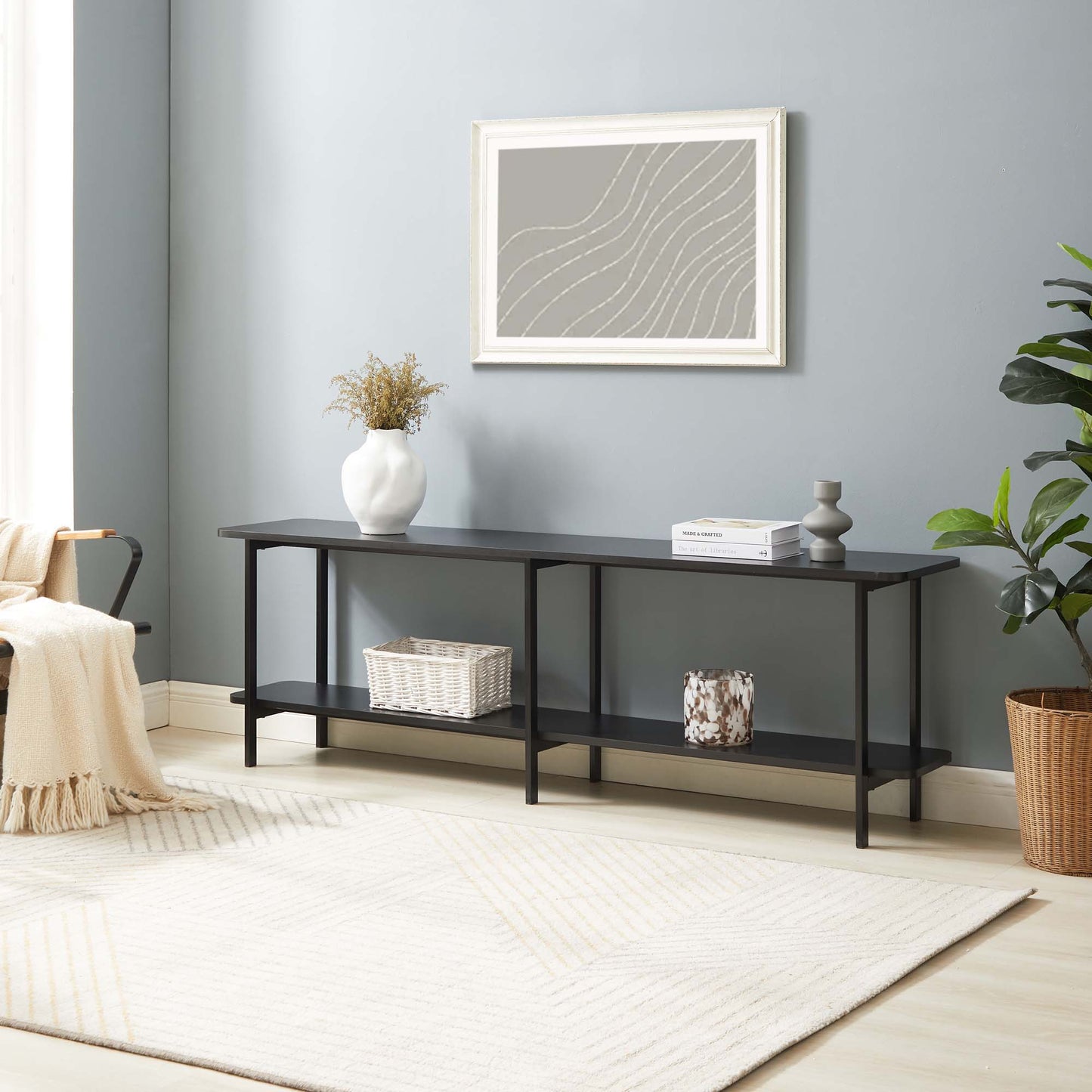 Celine - 2 Shelf Console Table