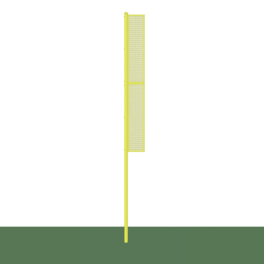 Jaypro Collegiate 20 ft. Foul Poles - Baseball/Softball Semi-Permanent Yellow