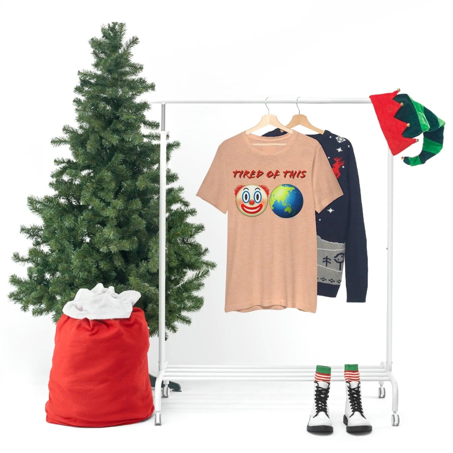 Tired Of This Clown World Emoji T-Shirt