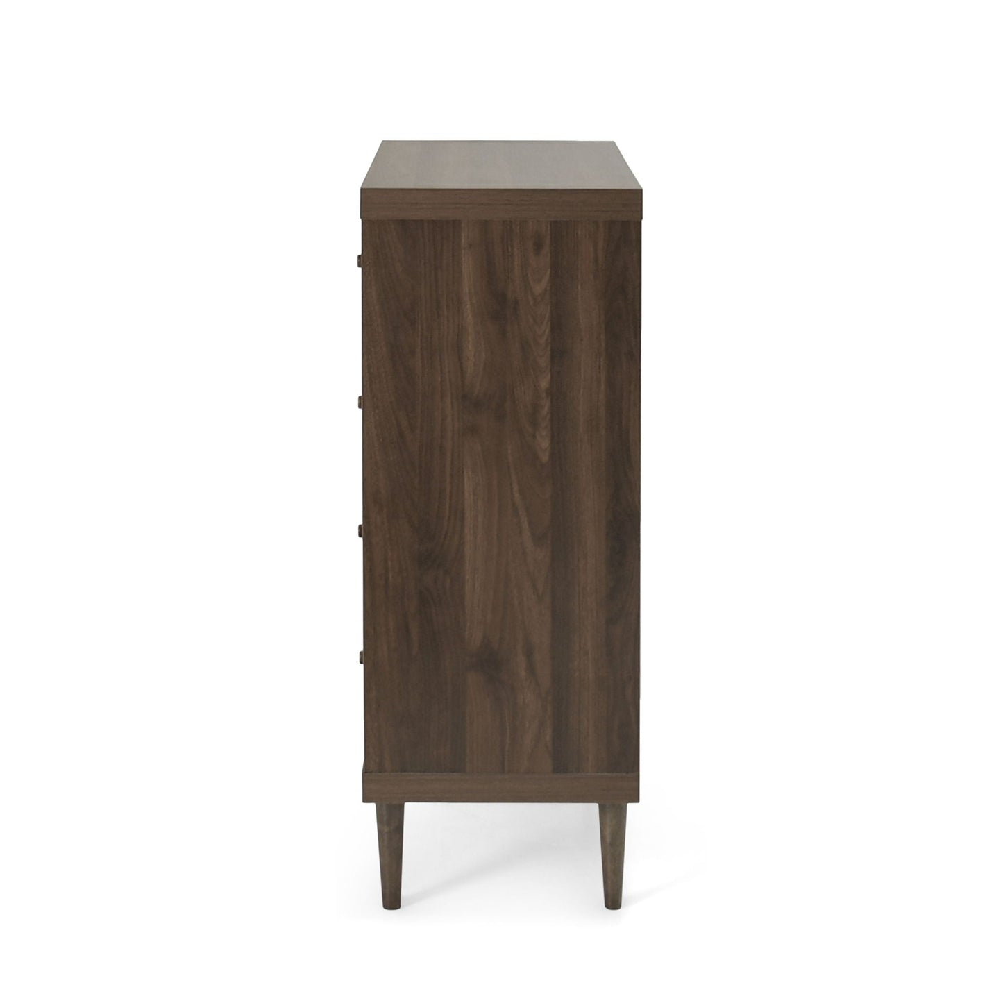 Farhart Mid Century Modern 4 Drawer Dresser - Walnut