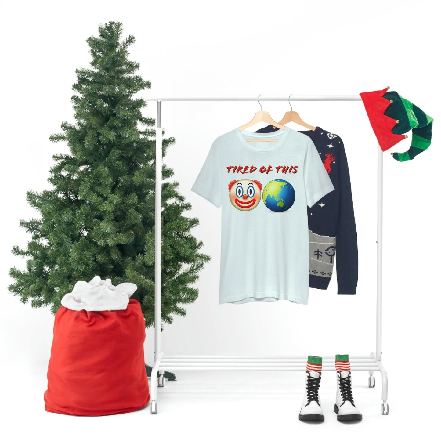 Tired Of This Clown World Emoji T-Shirt