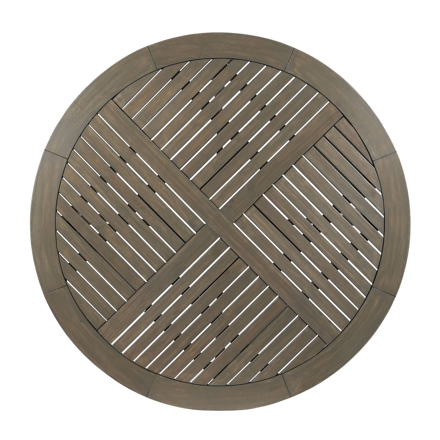 Hermosa Outdoor Acacia Wood Circular Dining Table