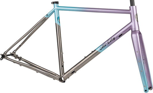 All-City Cosmic Stallion Ti Frameset - 700c/650b Titanium Laser Prism 46cm
