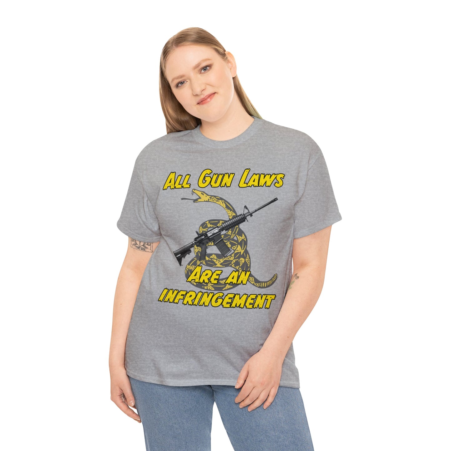 All Gun Laws Are Infringements AR15 Gadsden T-Shirt
