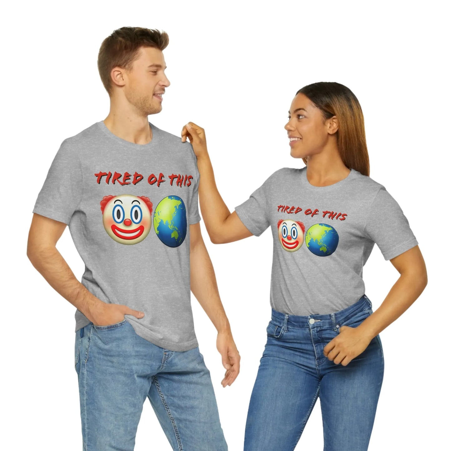 Tired Of This Clown World Emoji T-Shirt
