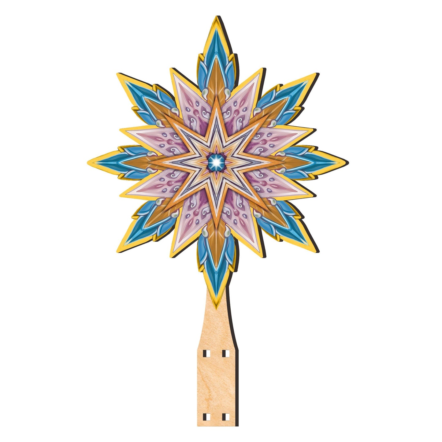 Nativity-themed Tree Topper Wooden Decor - Nativity Holiday Decor - Christmas Tree Topper