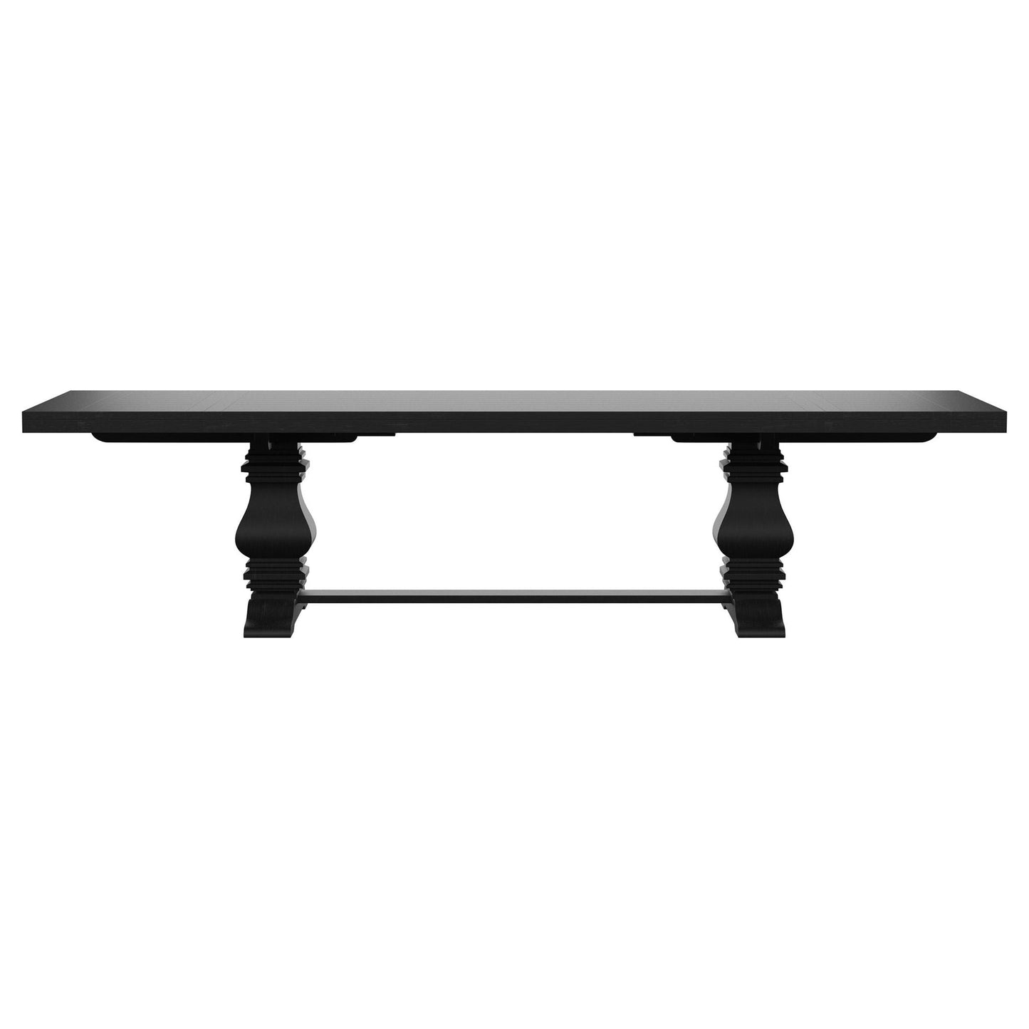 Extension Dining Table Set With Expandable Table With Upholstered Wingback Chairs