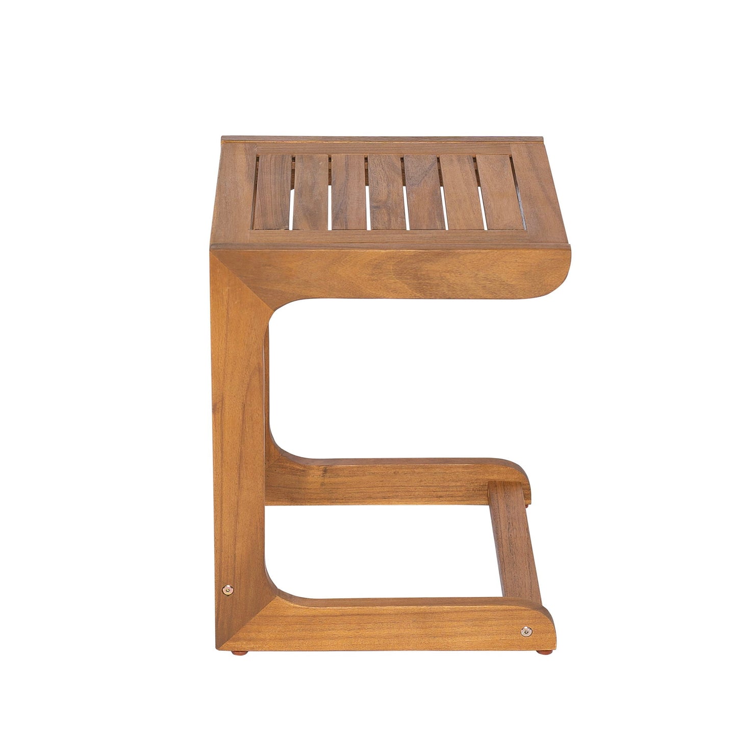 Ashwell Acacia Wood Side Table - Teak