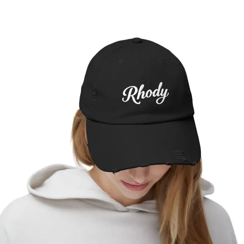 Ocean State Styles Baseball Cap Distressed Rhody Unisex