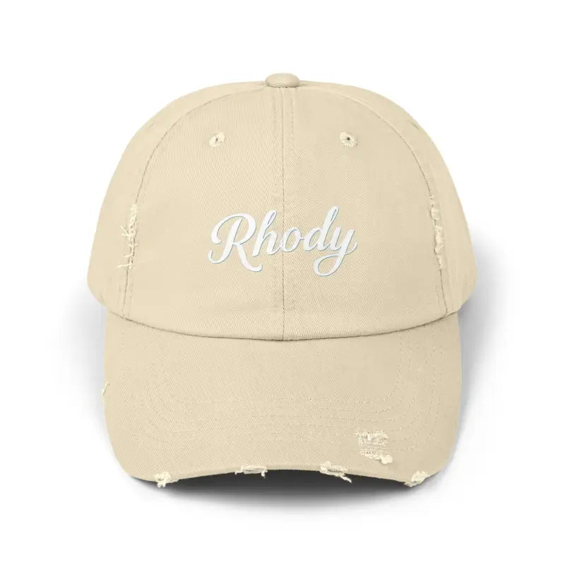 Ocean State Styles Baseball Cap Distressed Rhody Unisex