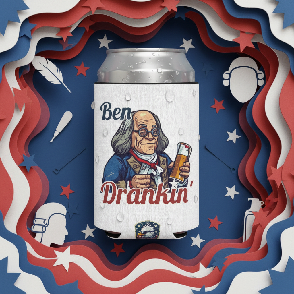 Ben Drankin' Koozie - 4LibertyShop.com