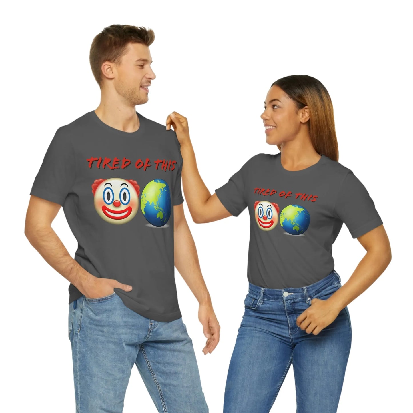 Tired Of This Clown World Emoji T-Shirt