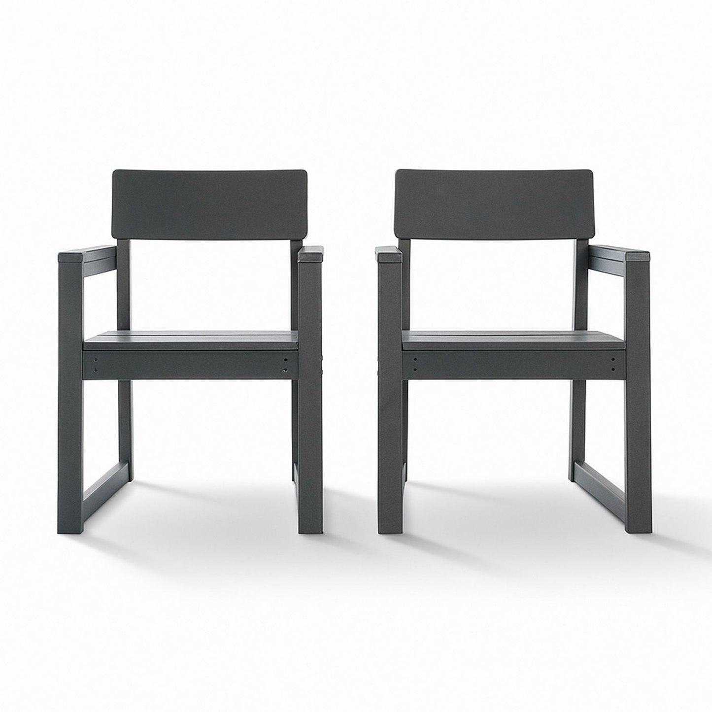 5 Piece Outdoor Dining Set, Table With Umbrella Hole And 4 Armrest Chairs