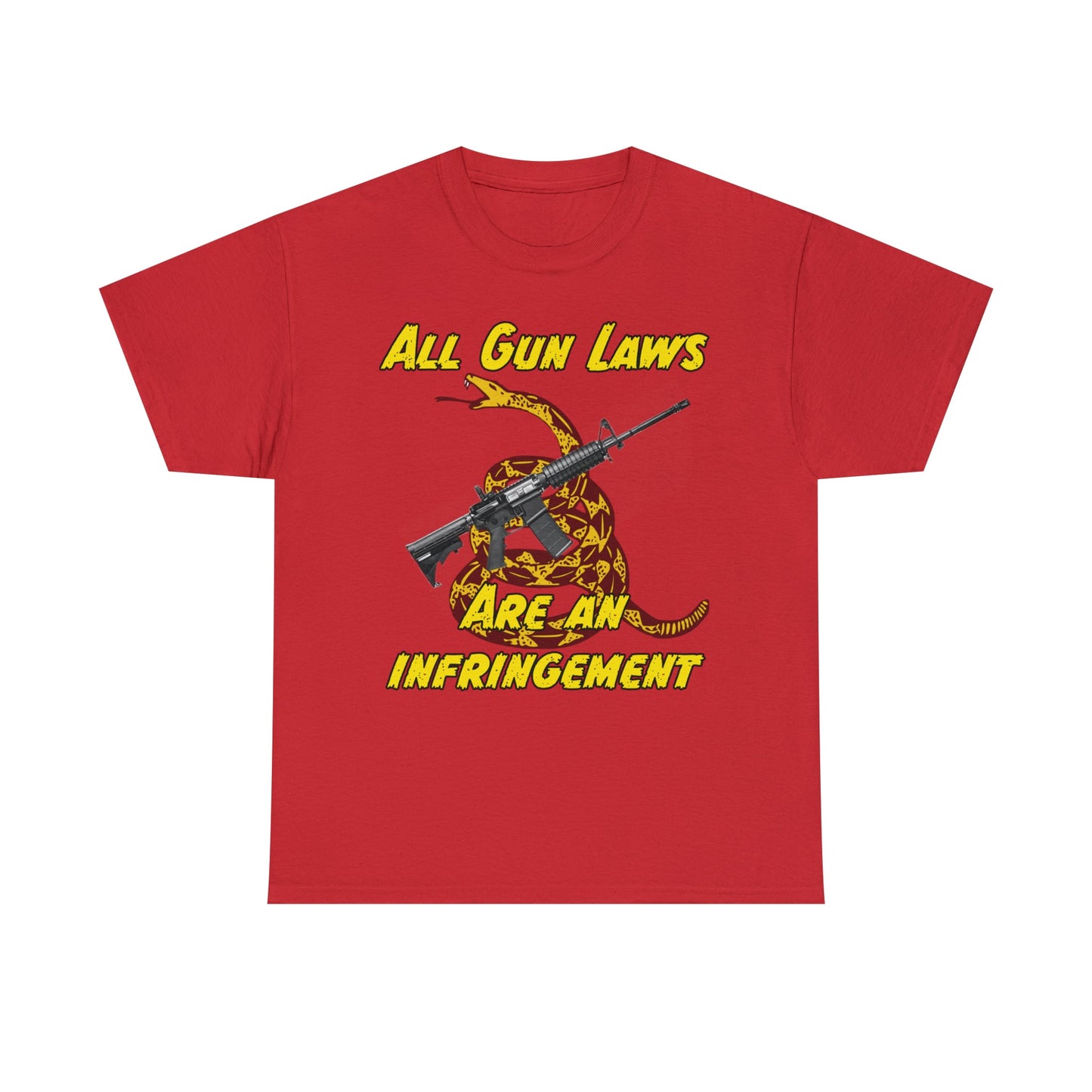 All Gun Laws Are Infringements AR15 Gadsden T-Shirt