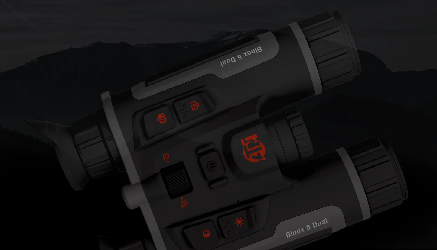 ATN Binox 6 Dual 256x192 Thermal Binoculars - 6-48x Multispectral with LRF