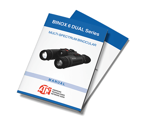 ATN Binox 6 Dual 384x288 Multispectral Thermal Binoculars 5.5-44x with LRF