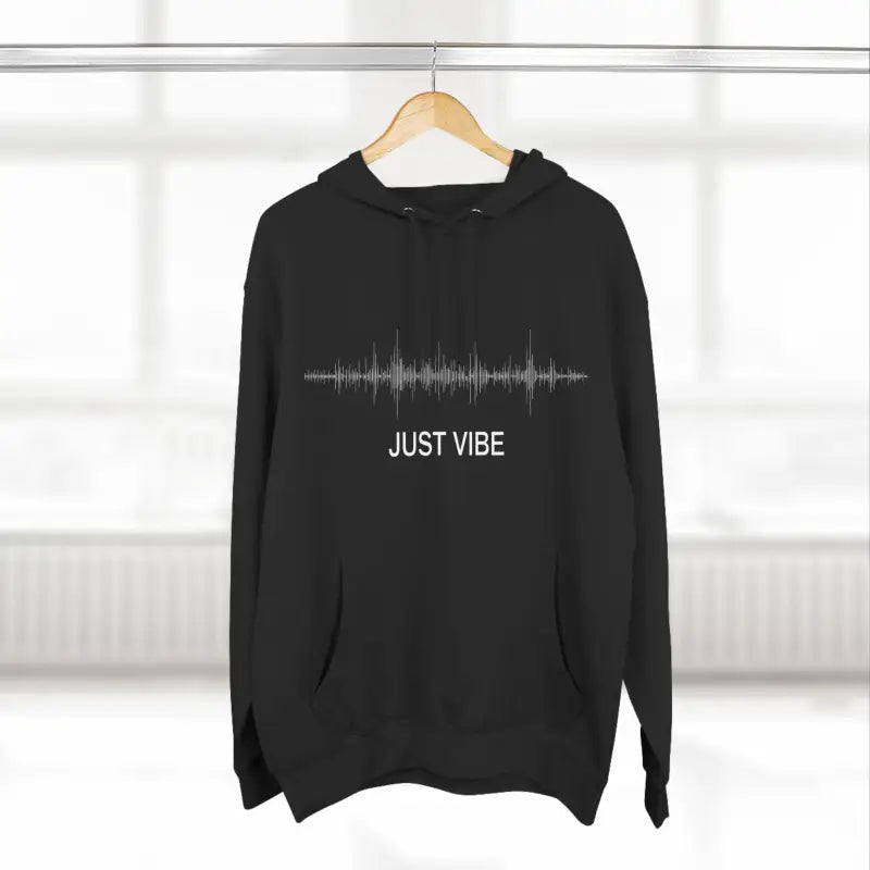 Ocean State Styles Hoodie Just Vibe Sound Wave Graphic