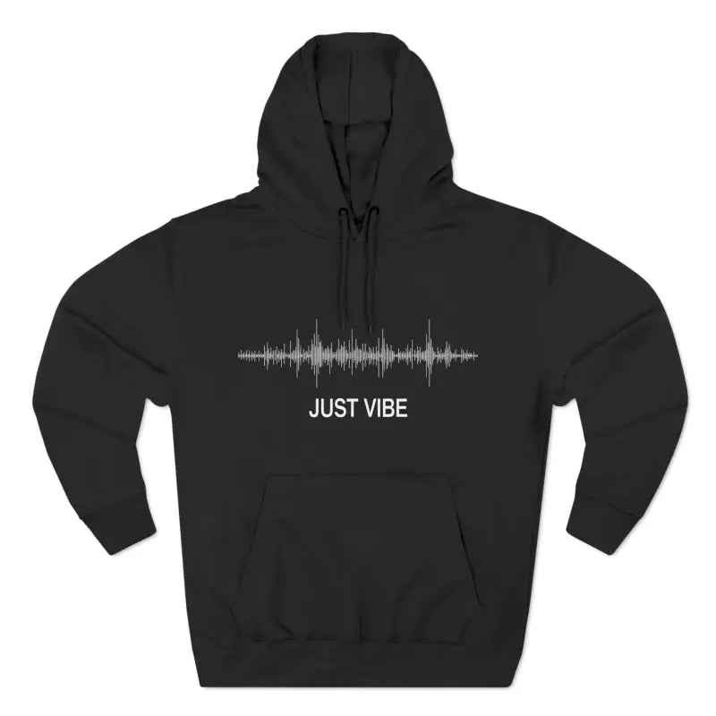 Ocean State Styles Hoodie Just Vibe Sound Wave Graphic