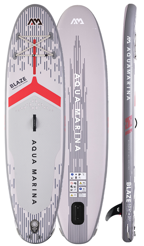 Aqua Marina Blaze Glowing Paddle Board with 7 Color Options - Includes Paddle