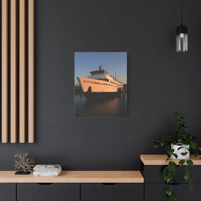 Ocean State Styles Canvas Art Block Island Ferry Old Harbor