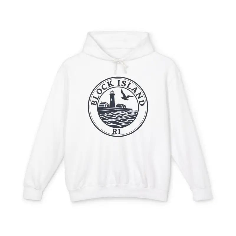 Ocean State Styles Hoodie Block Island Lighthouse US Cotton