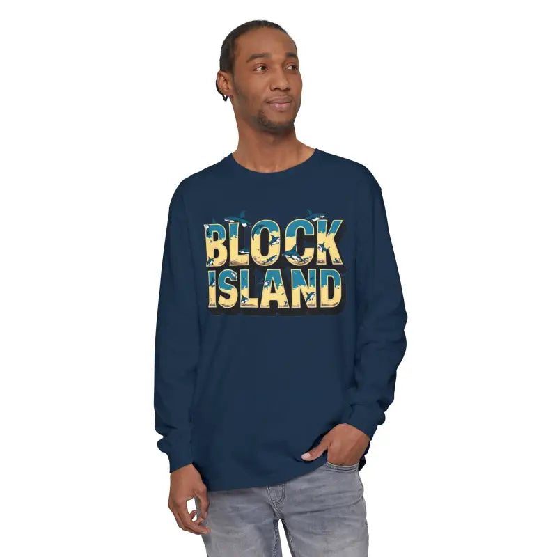 Ocean State Styles Block Island Long Sleeve T Shirt Unisex