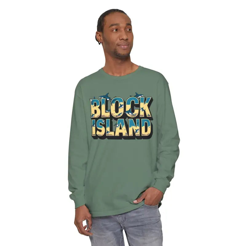 Ocean State Styles Block Island Long Sleeve T Shirt Unisex