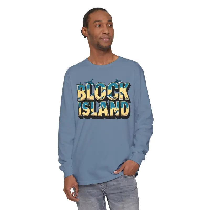 Ocean State Styles Block Island Long Sleeve T Shirt Unisex