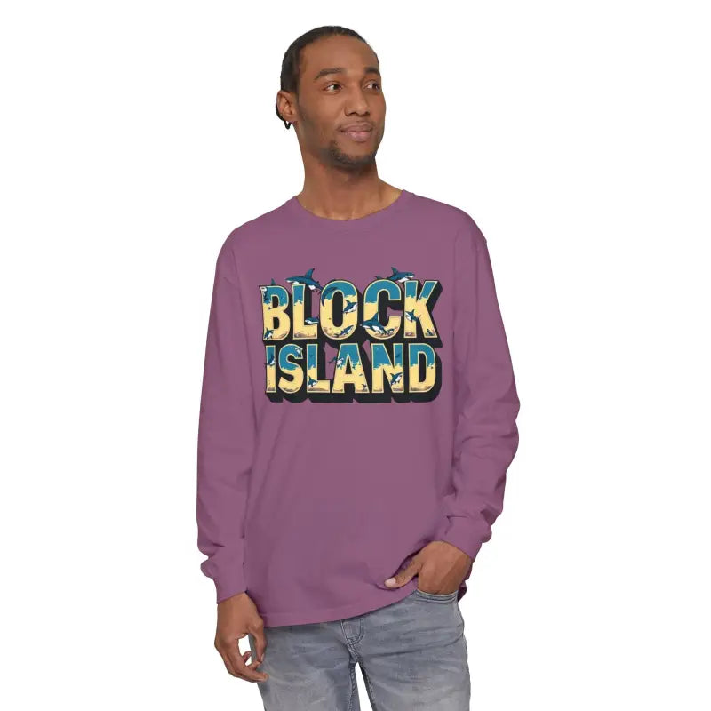 Ocean State Styles Block Island Long Sleeve T Shirt Unisex