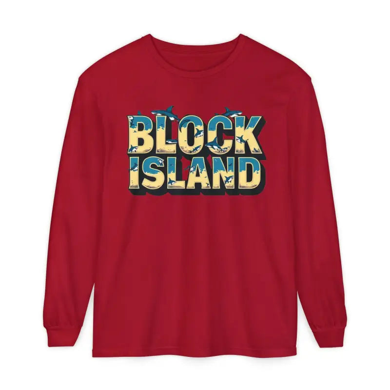 Ocean State Styles Block Island Long Sleeve T Shirt Unisex