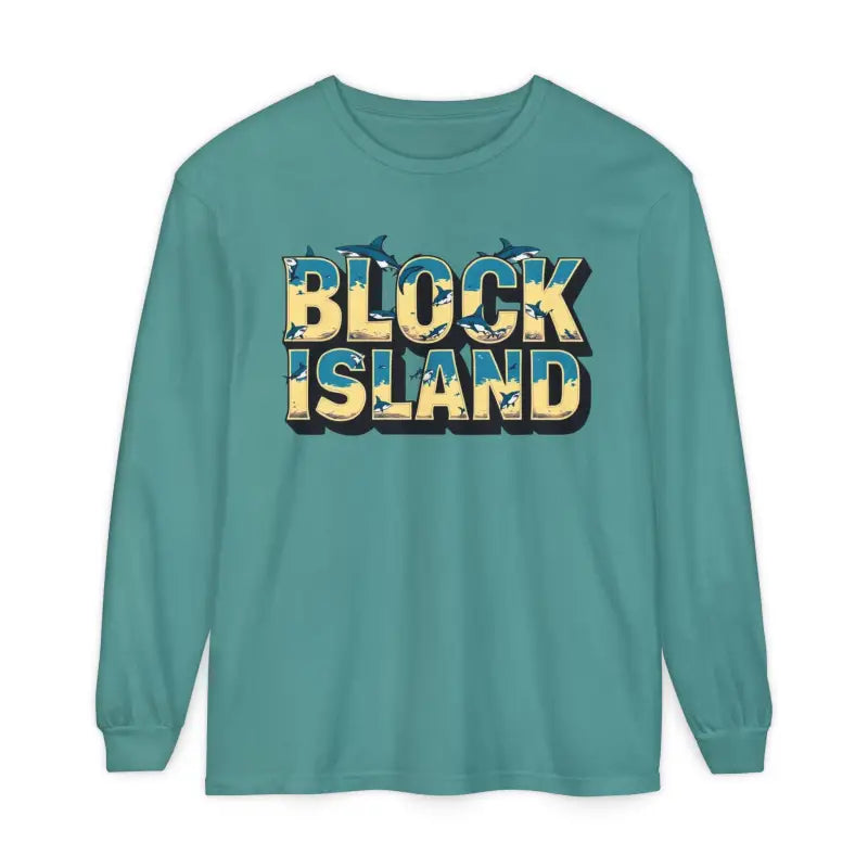 Ocean State Styles Block Island Long Sleeve T Shirt Unisex