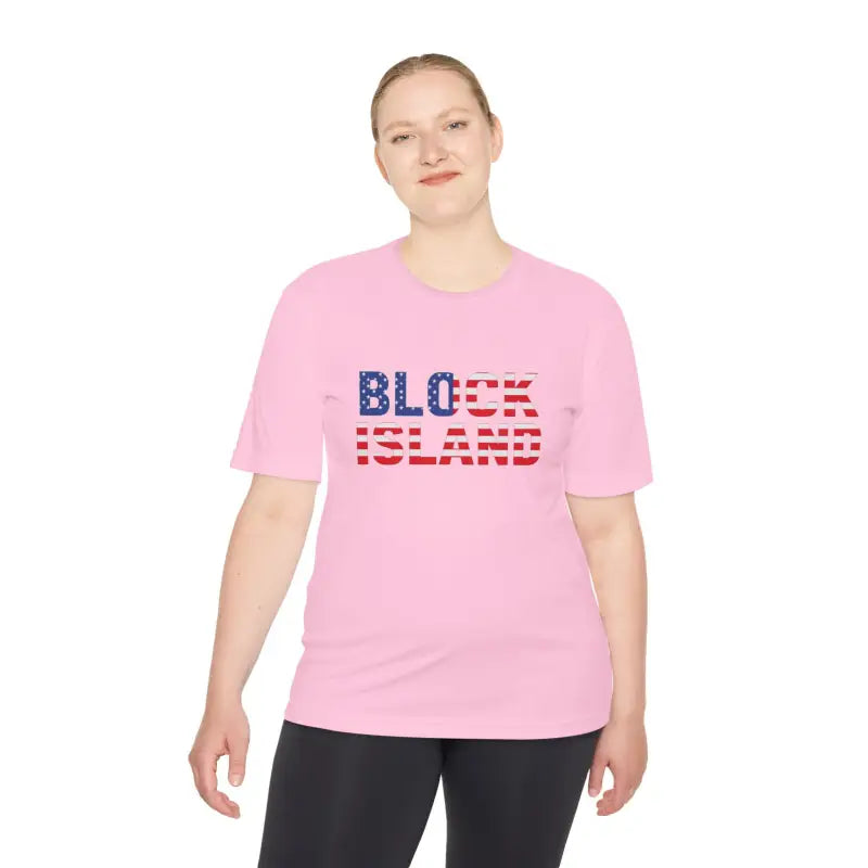Ocean State Styles Block Island Flag Shirt Moisture Wicking