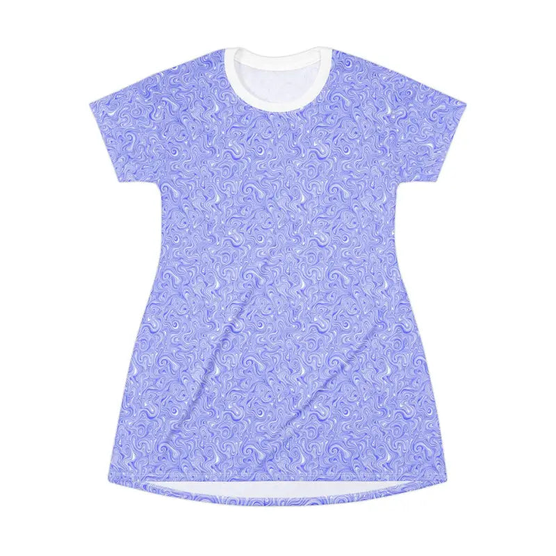 Ocean State Styles T Shirt Dress Swirl Pattern Lightweight