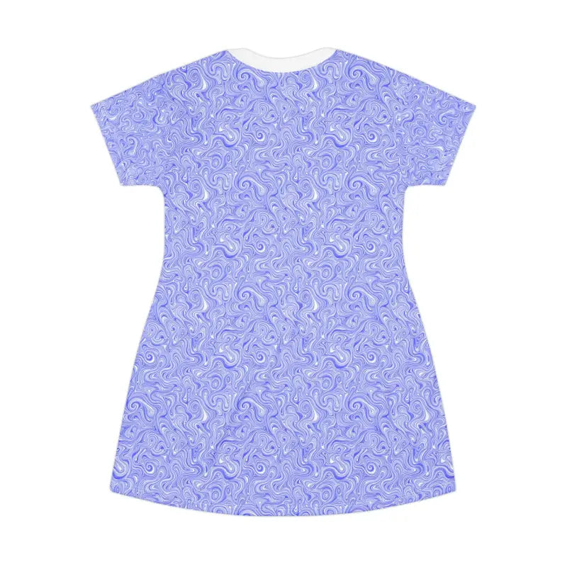 Ocean State Styles T Shirt Dress Swirl Pattern Lightweight