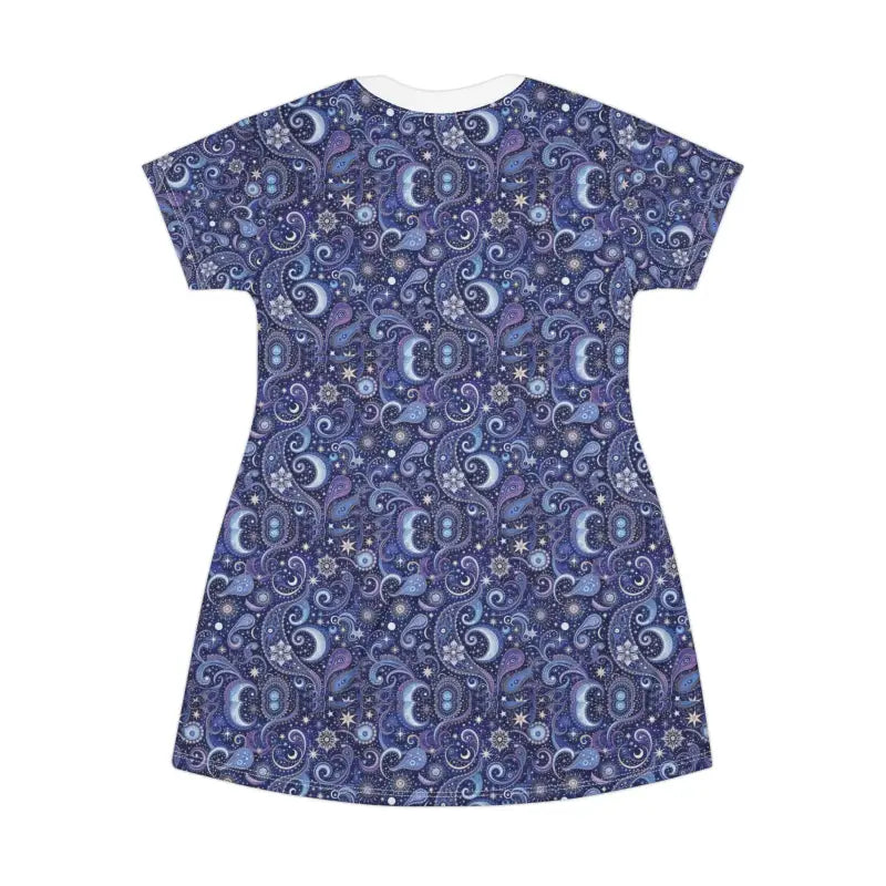 Ocean State Styles T Shirt Dress Paisley Celestial Print
